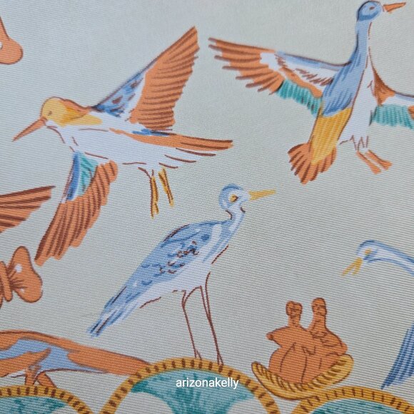 Silk Scarf Hand-Rolled Birds Réunion des Musées Nationaux France - Picture 9 of 13